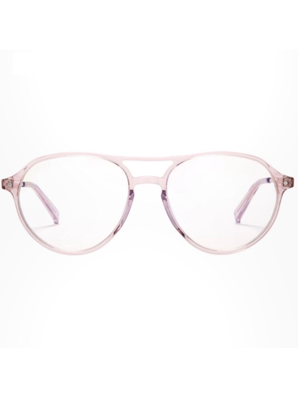 DIFF Miller Bluelight Glasses Light Pink Crystal NWT